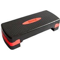Степ-платформа PowerPlay 4328 2 уровня 10-15 см Black/Red (PP_4328_(2)_Black/Red) - Топ Продаж!