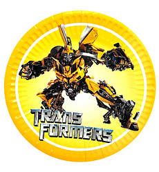 Одноразові тарілки "Transformers" (10 шт.), Польща, Ø - 18 см