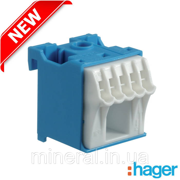 Блок клема N QiuckConnect N-клема 1x16мм²+5x4мм² ширина 30мм, HAGER