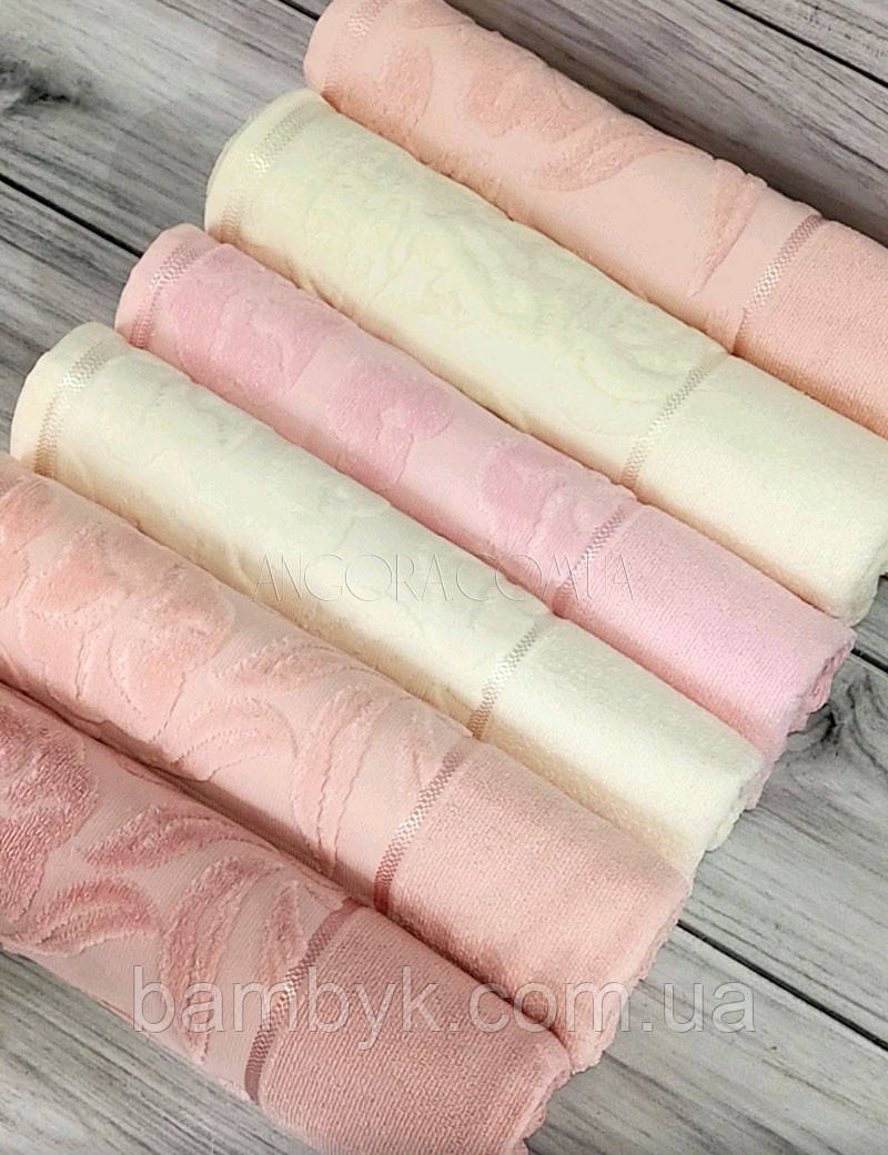 Рушники У Наборі 6-шт Для Ванної Durul SONYA Бавовняна Махра Туреччина 70x140