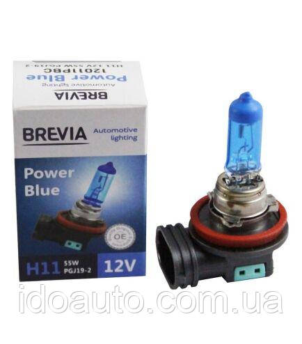 Галогеновая лампа Brevia H11 12V 55W PGJ19-2 Power Blue 4200K 12011PBC - фото 1 - id-p1674498156