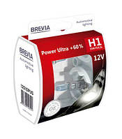 Галогеновые лампы Brevia H1 12V 55W P14.5s Power Ultra+60% S2 12010PUS