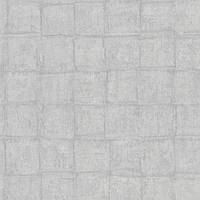 Метровые обои для стен 33921 Floralia Marburg Германия квадраты плитка плетение серые обои однотонные