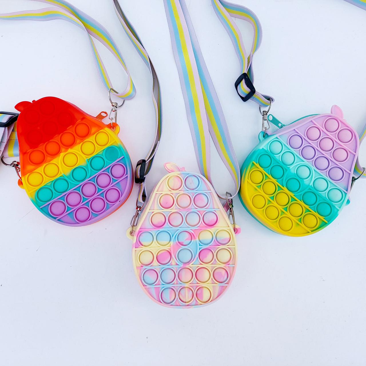 Сумочка для дітей POP IT силікон авокадо, фото 1