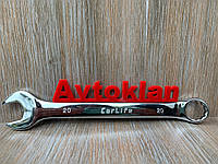 Ключ рожково-накидной 20 мм CARLIFE Рожковый, гаечный ключ с кольцом CR-V без держателя WR3020