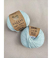 Пряжа Gazzal Baby Alpaca - 46017 світло-блакитний