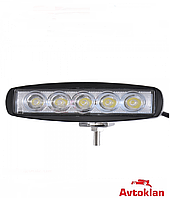 Светодиодная фара LED BOL0523 Epistar Spot Белавто 45x145x70mm 1000Lm Off-Road 10-60V DC, 15W (5х3W), EPISTAR