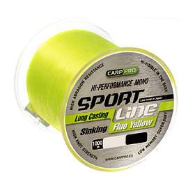 Волосінь 1000 м 0.205мм Carp Pro Sport Line Fluo Yellow (Потопаюча волосінь)