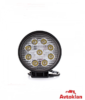 Дополнительная фара БЕЛАВТО OFF ROAD (BOL 0903S) 10-30V DC, 27W (9х3W) (точечный) , EPISTAR LEDS, 6000 K, 1980