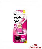 Ароматизатор в машину подвесной на зеркало Aroma Car Wood 6ML- BUBBLE GUM запах бутылочка для авто с ароматом