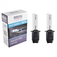 Ксеноновые лампы для фар автомобиля H3 +50% BREVIA 6000K,85V,35W PK22s KET, (2шт.)