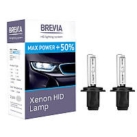 Ксеноновые лампы для фар автомобиля H7 +50% BREVIA 5500K, 85V, 35WPX26d KET, (2шт)