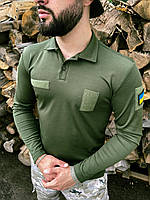 Лонгслив - тактическая футболка с длинным рукавом хаки.