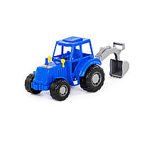 Игрушка POLESIE трактор "Мастер" (синий) с лопатой (84873)