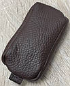 Ключниця шкіряна коричнева для ключів 12*6*2 (Україна), фото 2