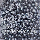 Намистини перламутрові 14 мм сірі, фото 2