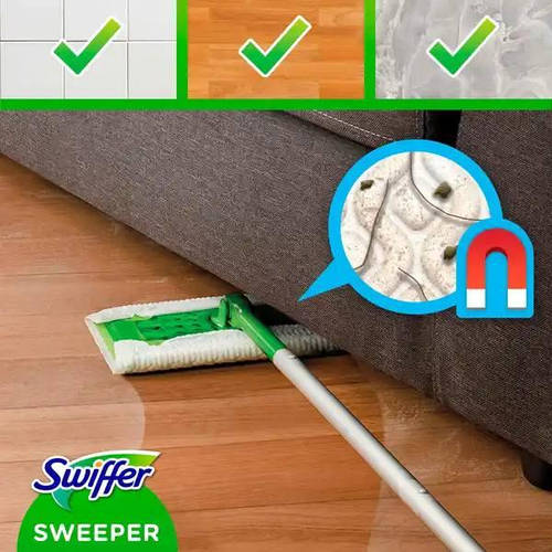 Купить Swiffer kit набор для уборки швабра, 3 влажные салфетки и 8 ...