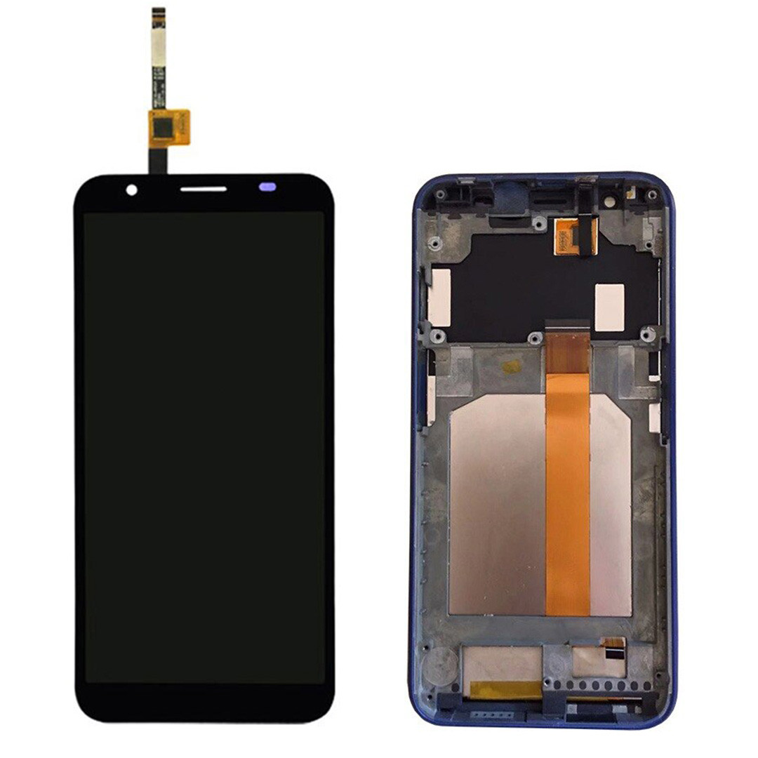 Дисплей + сенсор з передньою панеллю для Doogee X55 Black