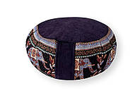 Подушка для медитации Дзафу RAO 33*15 см слон/синий