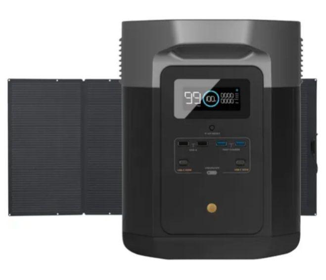 Комплект зарядна станція EcoFlow DELTA Max 2000 і сонячна панель 400 Вт