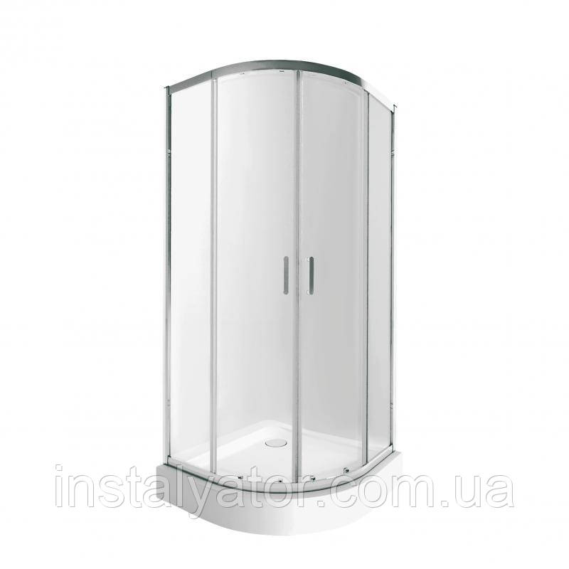 Набір Qtap душова кабіна Taurus CRM1011AC6 Clear 2020x1000x1000 мм + піддон Robin 301112 100x100x12 см з