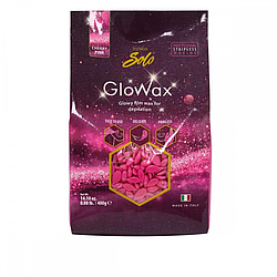 Гарячий віск ItalWax у гранулах, 400г, GloWax, рожева вишня