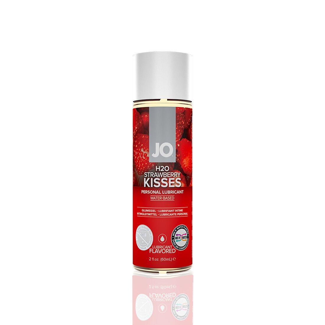Змазка на водній основі System JO H2O - Strawberry Kiss (60 мл) без цукру, рослинний гліцерин