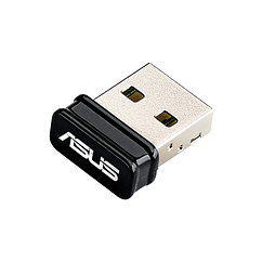 Безпровідний мережевий адаптер ASUS USB-N10 Nano USB (IEEE 802.11 n/g/b, 150Mbps) (код 43770)