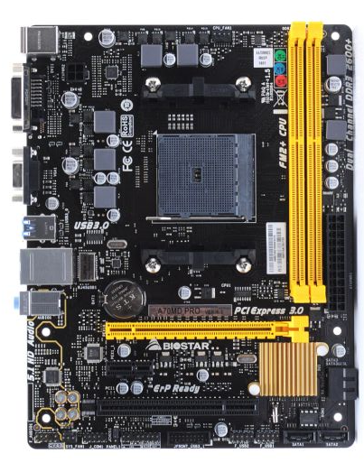 Плата під AMD Socket FM2+ ( sFM2) BioSTAR A70MD PRO на DDR3 / SATA 3/ USB 3.0 Тримає до A10-8850B