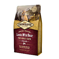 Carnilove Lamb Wild Boar for Adult Sterilised(Карнив Стерилізед Ягень Кабан) корм для котів кастрованих 2 кг.