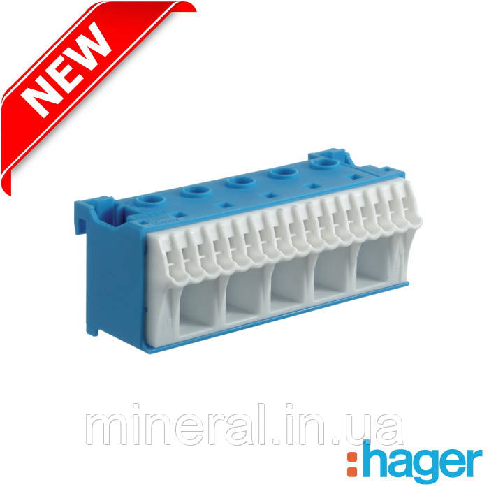 Блок клема N QiuckConnect N-клема 5x16мм²+17x4мм² ширина 90мм, HAGER