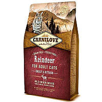 Carnilove Reindeer for Adult Cats Energy Outdoors (Карнилав Енерджи Олень) беззерновой корм для котов активных 2 кг.