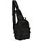 Тактична сумка через плече на 6л, 28х20х8 см, Чорна / Однолямковий чоловічий рюкзак / Барсетка, фото 4