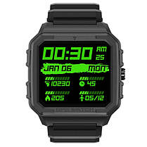 Розумний чоловічий смарт-годинник North Edge Alpha Pro Black з GPS, фото 3