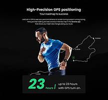 Розумний чоловічий смарт-годинник North Edge Alpha Pro Black з GPS, фото 5