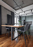Полубарный стул DIAMOND (Даймонд) серый графит от Concepto