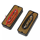 Пара чорних синглів P 90 датчики Alnico для електрогітари Fender Gibson Cort Ibanes Shur LTD ESP, фото 2