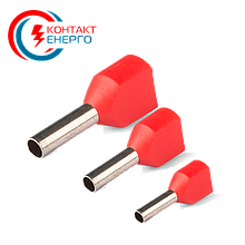 Наконечник трубчастий подвійний НШВИ-2 0,75-10 (100шт.)