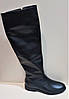 STTOPA демі зима. Висота 52 см. Розміри 36-45. Чоботи ботфорти великих розмірів шкіряні. 240-3645 Чорні, фото 8
