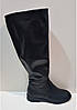 STTOPA демі зима. Висота 52 см. Розміри 36-45. Чоботи ботфорти великих розмірів шкіряні. 240-3645 Чорні, фото 6