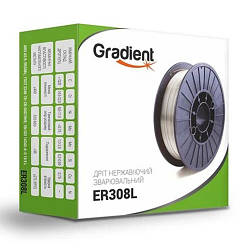Дріт зварювальний для нержавійки (0.8 мм, 1 кг) Gradient ER308L для напівавтомата