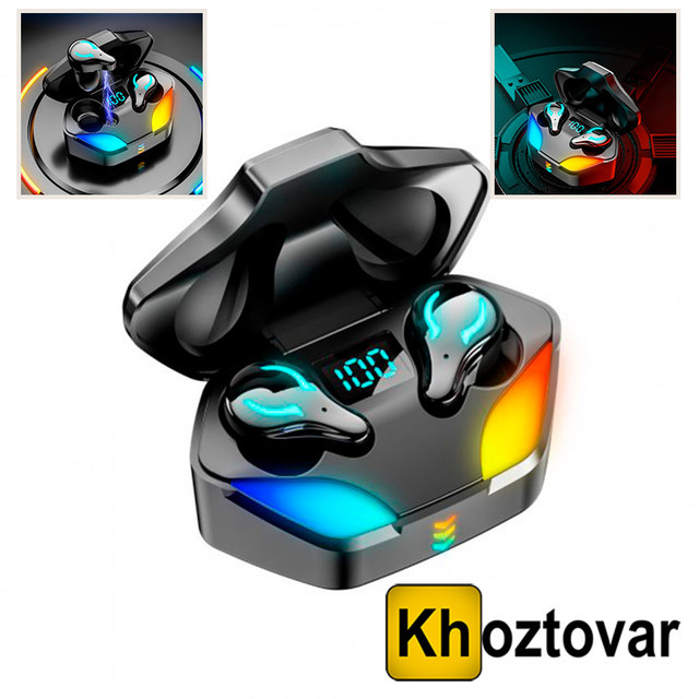Бездротові ігрові навушники Bluetooth Game Set X1-RGB, фото 1
