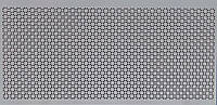 Панель (решетка) декоративная перфорированная, цвет серый, 680 мм х 1390 мм Сити
