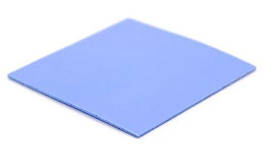 Силіконова термопрокладка HY-100-1 10х10х1mm, Blue, >2,0W/m-K
