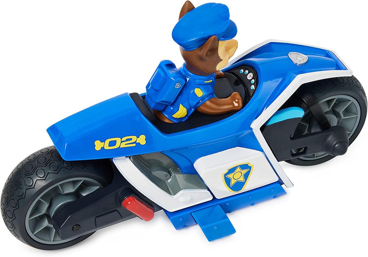 Мотоцикл Чейза на радиоуправлении Щенячий патруль Paw Patrol Chase RC Movie Motorcycle Remote Control Car - фото 5 - id-p1674656008