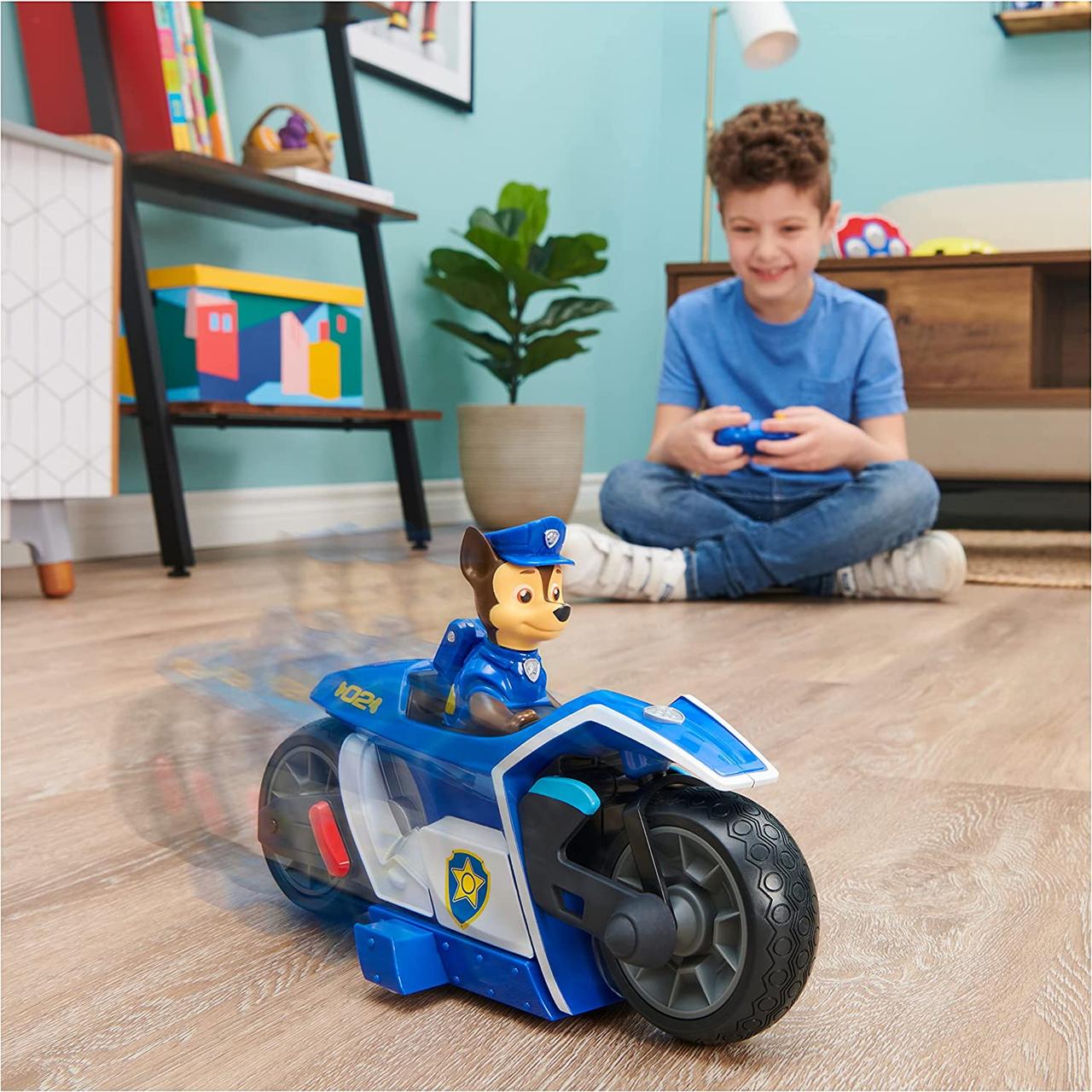 Мотоцикл Чейза на радиоуправлении Щенячий патруль Paw Patrol Chase RC Movie Motorcycle Remote Control Car - фото 8 - id-p1674656008