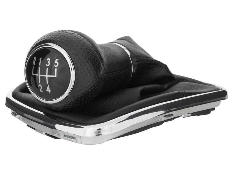 VOLKSWAGEN Bora (98-05) ручка перемикання передач КПП 5 ступка діаметр 12мм + чохол+ рамка ХРОМ, Фольксваген Бора, фото 1