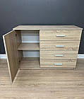 Сучасний Комод 4 ящика та 2 полиці для вітальні, фото 4
