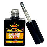Гель лак Rainbow Cat Eye Дизайнер для нігтів (голографічний, котяче око), 9 мл., фото 3