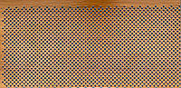 Панель (решетка) декоративная перфорированная, цвет лесной орех, 680 мм х 1390 мм Роял